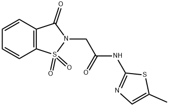 2-(1,1-dioxido-3-oxobenzo[d]isothiazol-2(3H)-yl)-N-(5-methylthiazol-2-yl)acetamide