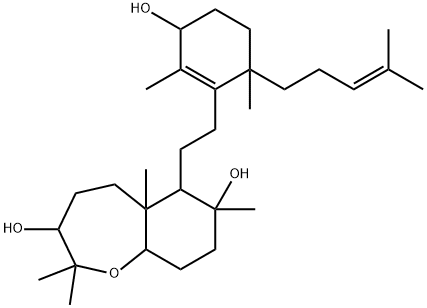 Decahydro-6-[2-[3-hydroxy-2,6-dimethyl-6-(4-methyl-3-pentenyl)-1-cyclohexen-1-yl]ethyl]-2,2,5a,7-tetramethyl-1-benzoxepine-3,7-diol