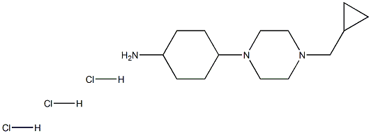 反式-环己胺,4-[4-(环丙基甲基)-1-哌嗪基]-,(盐酸)(1:3)