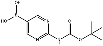 2-Boc-氨基嘧啶-5-硼酸