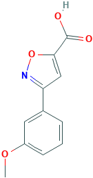 3-(3-甲氧基苯基)异噁唑-5-羧酸