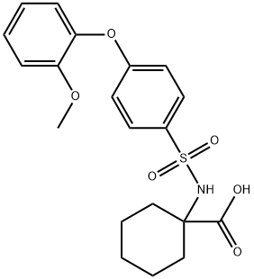 1-(([4-(2-METHOXYPHENOXY)PHENYL]SULFONYL)AMINO)CYCLOHEXANECARBOXYLIC ACID
