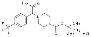 2-(4-(叔丁氧基羰基)哌嗪-1-基)-2-(4-(三氟甲基)苯基)乙酸