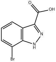 1H-indazole-3-carboxylic acid, 7-bromo-