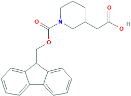2-(1-((9H-芴-9-基)甲氧基)羰基)哌啶-3-基)乙酸