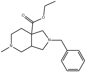 7aH-Pyrrolo[3,4-c]pyridine-7a-carboxylic acid, octahydro-5-methyl-2-(phenylmethyl)-, ethyl ester
