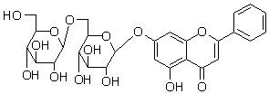 4H-1-Benzopyran-4-one, 7-[(6-O-β-D-glucopyranosyl-β-D-glucopyranosyl)oxy]-5-hydroxy-2-phenyl-