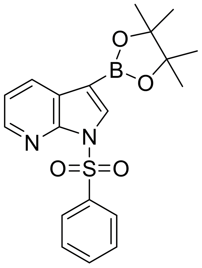 1-(benzenesulfonyl)-1h-pyrrolo(2,3-b)pyridine-3-boronic acid pinacol ester