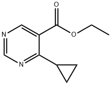 5-Pyrimidinecarboxylic acid, 4-cyclopropyl-, ethyl ester