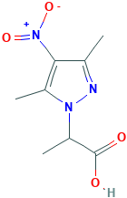 1H-pyrazole-1-acetic acid, alpha,3,5-trimethyl-4-nitro-