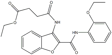 ethyl 4-[[2-[(2-ethoxyphenyl)carbamoyl]-1-benzofuran-3-yl]amino]-4-oxobutanoate