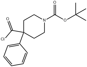 1-Piperidinecarboxylic acid, 4-(chlorocarbonyl)-4-phenyl-, 1,1-dimethylethyl ester