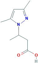 3-(3,5-dimethyl-1-pyrazolyl)butanoic acid