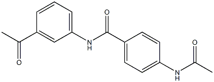 4-acetamido-N-(3-acetylphenyl)benzamide