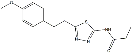 N-[5-[2-(4-methoxyphenyl)ethyl]-1,3,4-thiadiazol-2-yl]propanamide