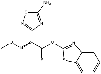2-(5-amino-1,2,4-thiadiazol-3-yl)-2-methoxyiminoethanethioic acid O-(1,3-benzothiazol-2-yl) ester
