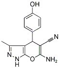 6-AMINO-4-(4-HYDROXY-PHENYL)-3-METHYL-1,4-DIHYDRO-PYRANO[2,3-C]PYRAZOLE-5-CARBONITRILE