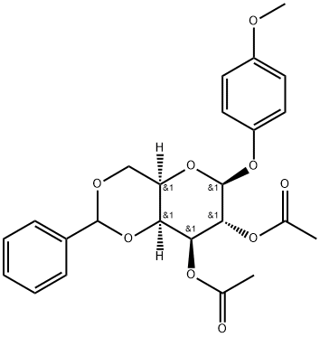 4-Methoxyphenyl 2,3-di-O-acetyl-4,6-O-benzylidene-β-D-galactopyranoside