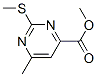 METHYL 6-METHYL-2-(METHYLTHIO)PYRIMIDINE-4-CARBOXYLATE