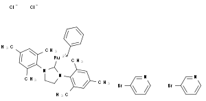 Dichloro[1,3-bis(2,4,6-trimethylphenyl)-2-imidazolidinylidene]-(benzylidene)bis(3-bromopyridine)r