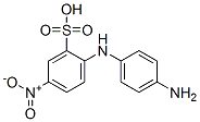 Benzenesulfonic acid, 2-[(4-aminophenyl)amino]-5-nitro-, diazotized, coupled with diazotized 3-amino-4-hydroxybenzenesulfonic acid and m-phenylenediamine