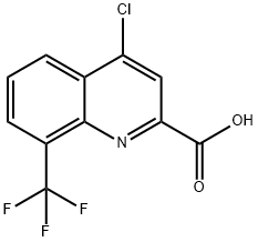 2-Quinolinecarboxylic acid, 4-chloro-8-(trifluoromethyl)-