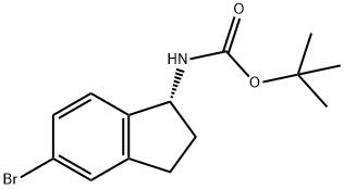 Carbamic acid, [(1R)-5-bromo-2,3-dihydro-1H-inden-1-yl]-, 1,1-dimethylethyl ester (9CI)