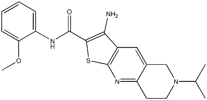3-amino-N-(2-methoxyphenyl)-6-propan-2-yl-7,8-dihydro-5H-thieno[2,3-b][1,6]naphthyridine-2-carboxamide