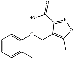 5-methyl-4-[(2-methylphenoxy)methyl]-3-isoxazolecarboxylic acid
