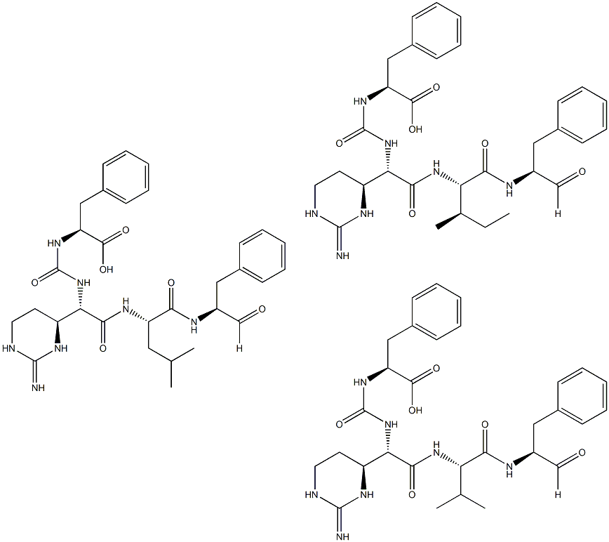 (S)-1-CARBOXY-2-PHENYLETHYL)-CARBAMOYL-ALPHA-[2-IMINOHEXAHYDRO-4(S)-PYRIMIDYL]-(S)-GLYCYL-X-PHENYLALANINAL