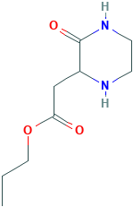 Propyl 2-(3-oxo-2-piperazinyl)acetate