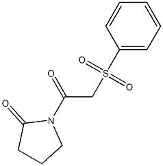 1-(phenylsulfonylacetyl)pyrrolidin-2-one