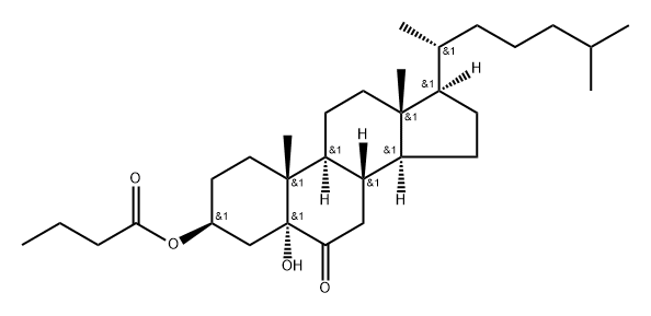 Cholestan-6-one,5-hydroxy-3-(1-oxobutoxy)-,(3,5)-(9CI)
