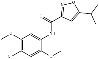 N-(4-chloro-2,5-dimethoxyphenyl)-5-(propan-2-yl)-1,2-oxazole-3-carboxamide