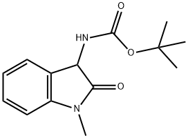 Carbamic acid,N-(2,3-dihydro-1-methyl-2-oxo-1H-indol-3-yl)-, 1,1-dimethylethyl ester
