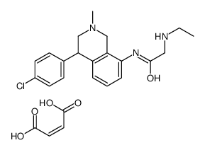 (Z)-but-2-enedioic acid,N-[4-(4-chlorophenyl)-2-methyl-3,4-dihydro-1H-isoquinolin-8-yl]-2-(ethylamino)acetamide