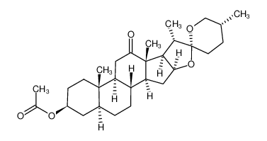 (22R,25R)-3β-Acetoxy-5α-spirostane-12-one