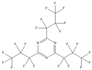 2,4,6-三(七氟丙基)-1,3,5-三嗪, 质谱标准.