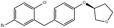 (3S)-3-[4-[(5-bromo-2-chlorophenyl)methyl]phenoxy]oxolane 915095-89-5