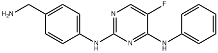 N2-[4-(Aminomethyl)phenyl]-5-fluoro-N4-phenyl-2,4-pyrimidinediamine