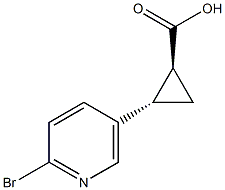 trans-2-(6-bromo-3-pyridyl)cyclopropanecarboxylic acid