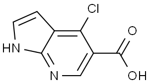 4-Chloro-1H-pyrrolo[2,3-b]pyridine-5-carboxylic acid, 5-Carboxy-4-chloro-1H-pyrrolo[2,3-b]pyridine