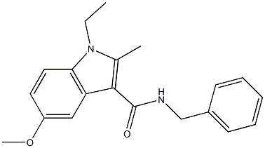 N-benzyl-1-ethyl-5-methoxy-2-methylindole-3-carboxamide