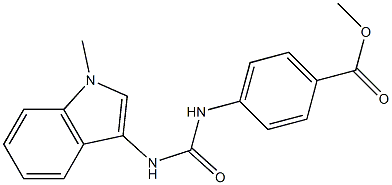 methyl 4-[(1-methylindol-3-yl)carbamoylamino]benzoate