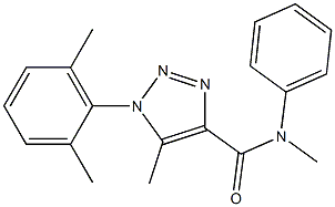 1-(2,6-dimethylphenyl)-N,5-dimethyl-N-phenyltriazole-4-carboxamide