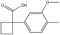 1-(3-甲氧基-4-甲基苯基)环丁烷甲酸