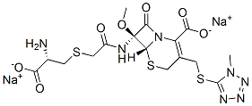 (6R,7S)-7-[(S)-2-[(2-氨基-2-羧乙基)硫]乙酰氨基]-7-甲氧基-3-[(1-甲基-1H-四唑-5-基)硫]甲基]-8-氧代-5-硫杂-1-氮杂双环[4.2.0]辛-2-烯-2-甲酸钠盐