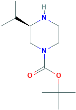 1-Piperazinecarboxylic acid, 3-(1-methylethyl)-, 1,1-dimethylethyl ester, (3R)-
