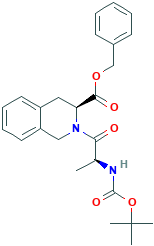 [S-(R*,R*)]-2-[2-tert-Butyloxycarbonylamino-1-oxopropyl]-1,2,3,4-tetrahydro-3-isoquinolinecarboxylic