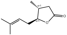 2(3H)-Furanone, dihydro-4-methyl-5-(3-methyl-2-buten-1-yl)-, (4R,5S)-rel-